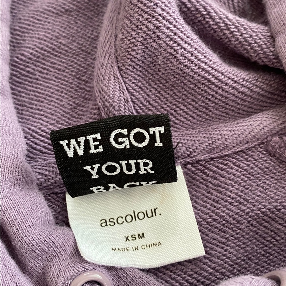 Rhymesayers Atmosphere Tagged Hoodie Purple Pullover‎ Sweatshirt XS - Picture 4 of 5
